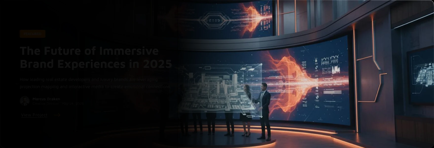 Immersive smart gallery with interactive real estate display